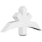 Ekena Millwork Alberta Architectural Grade PVC Gable Bracket, 36"W x 16 1/2"H x 4"D x 4"F, 11/12 Pitch GBP036X17X0404ALB00 - alternate 1